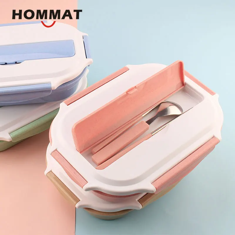 Нержавеющая сталь японский обед коробок с отделениями печь Bento Box для детей