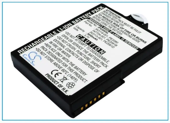Аккумулятор Cameron Sino 3650mAh для HP iPAQ 4300 4315 4350 4355-001 PE2080B PE2081BS PDA карманный ПК |