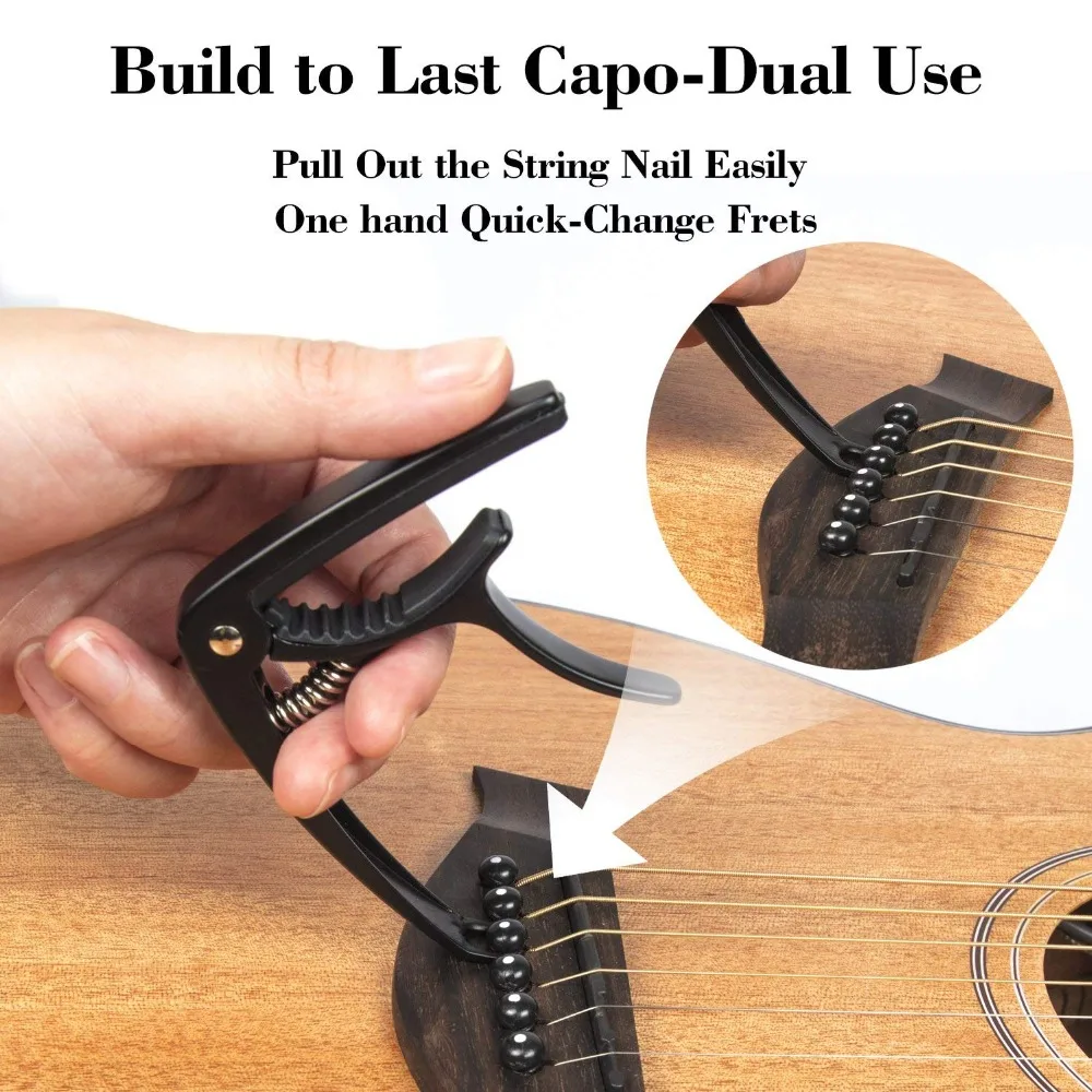 Каподастр для классической акустической гитары триггерный зажим 2 шт. | Спорт и