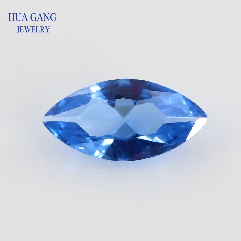 

119# Spinel Blue Marquise Shape Brilliant Cut Synthetic Spinel Stone For Jewelry Size 1.5x3-8x16mm Free Shipping