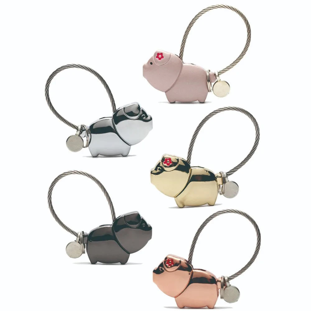 Сладкий поцелуй Piggies брелок с магнетизмом милый свиньи пара Рождественские