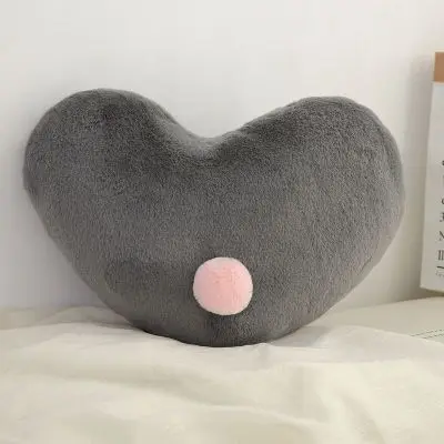 black heart Детская подушка с изображением звезды, Луны, короны для новорожденных, декор для детской комнаты, постельное белье, украшение кроватки, Infantil, подушка-кукла, подушка в скандинавском стиле - Цвет: black heart
