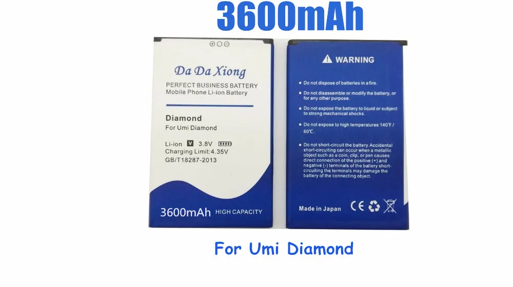 Высококачественный аккумулятор 3600 мАч для Umi Diamond X|battery for umi|battery forumi battery |