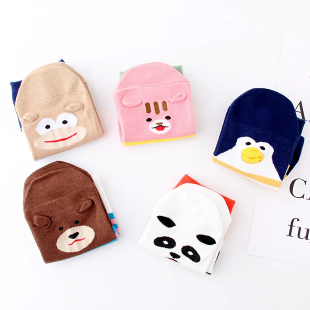 2019 новые милые хлопковые короткие носки с рисунками животных Женские весенне