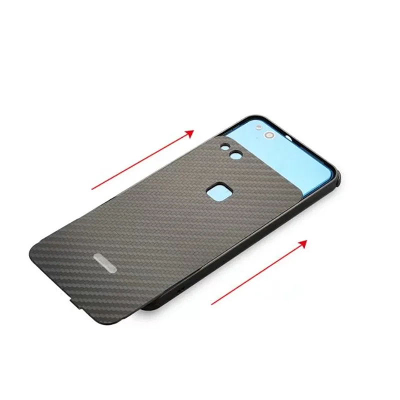 ZEALLION For Huawei P10 Lite Luxury Plating Aluminum Metal Frame + Carbon Fiber Hard PC Shockproof Back Cover | Мобильные телефоны