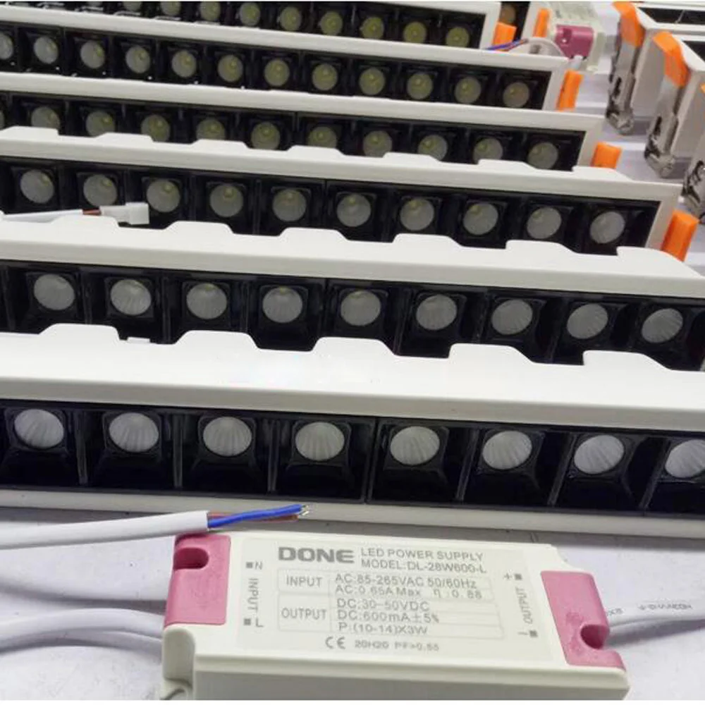 Новый светодиодный светильник для решетки радиатора со встроенной линией 2 Вт 4 10