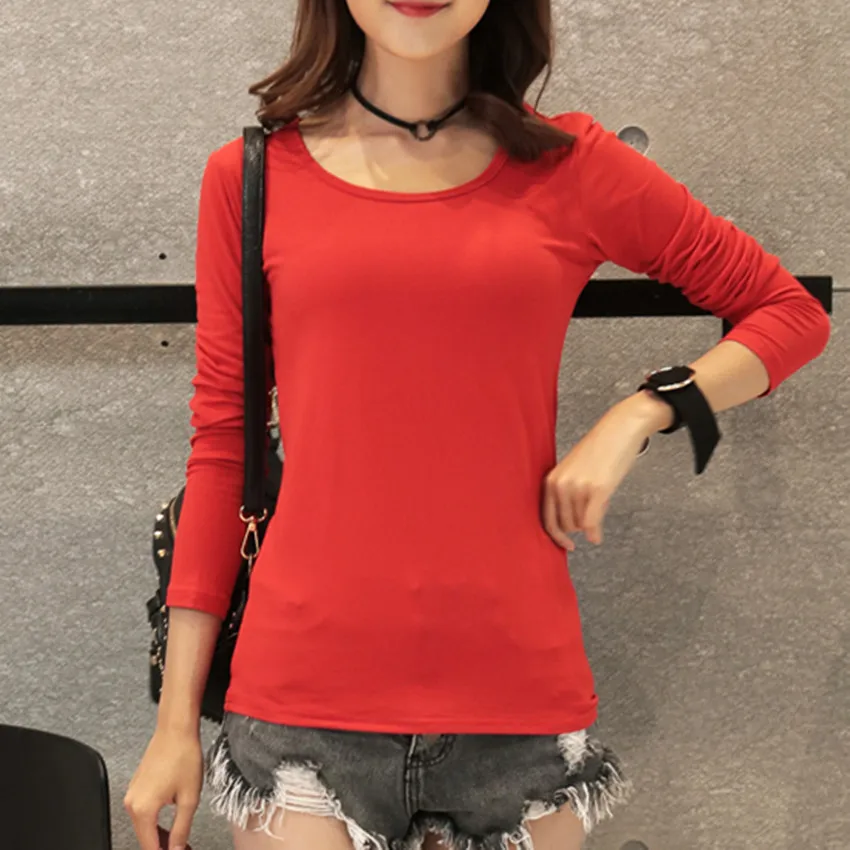 Женская туника с длинным рукавом повседневная желтая футболка Осень зима