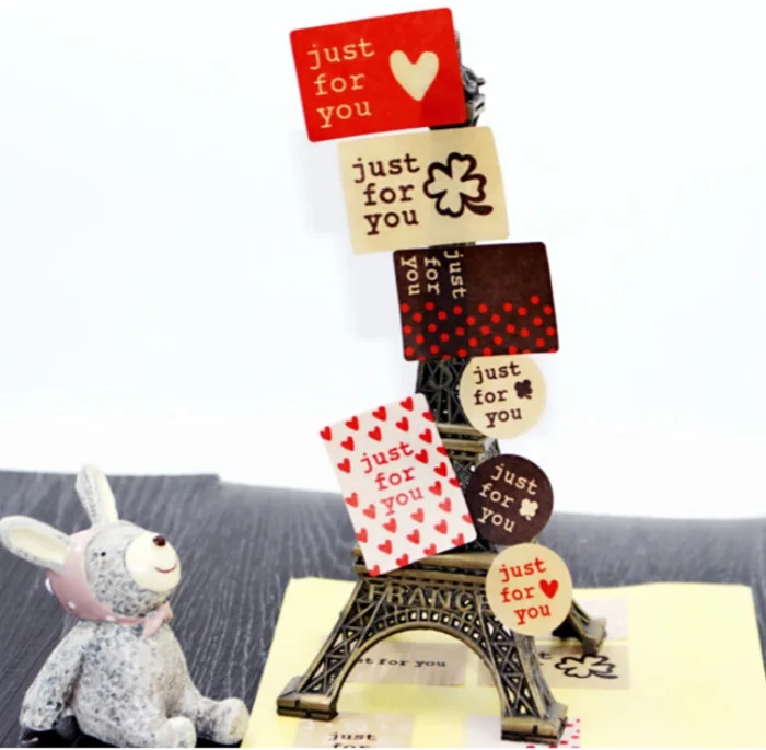 festival supplies 13pc/set sealing sticker for candy cookie box bag chocolate paper gift Party favor DIY square just you Wh | Дом и сад