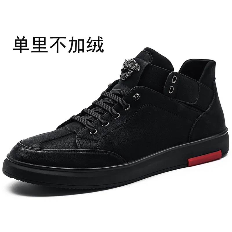 2019 spring tide shoes England increased sports wild men's leather casual | Обувь