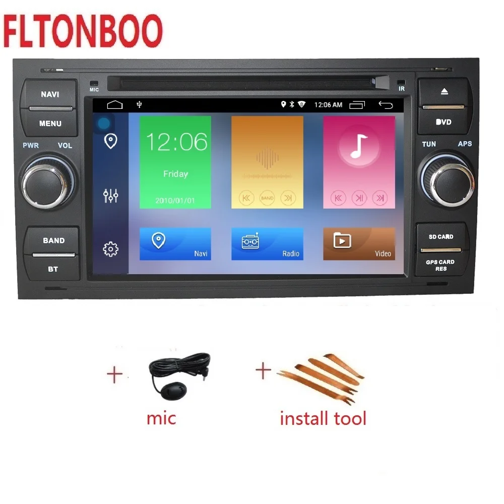 7 &quotAndroid 10 автомобильный радиоприемник с навигацией GPS dvd плеер для Ford focus s max bluetooth