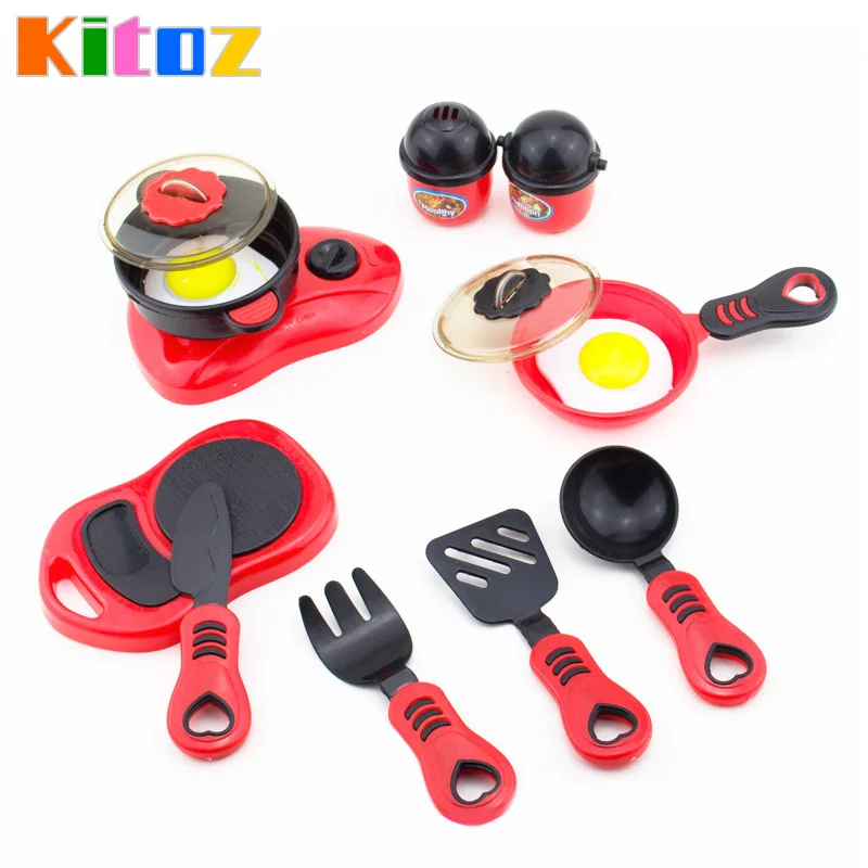 Kitoz мини детский набор кухонных игрушек для сковородка жарки горшок модель