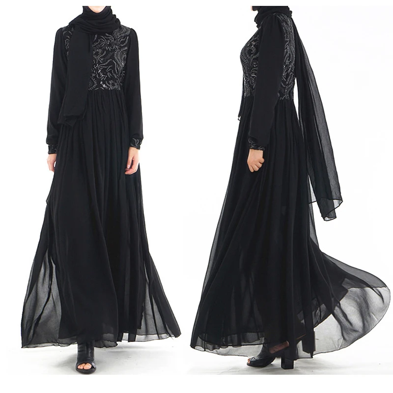 Vestido Sequin арабский абайя Дубай мусульманский хиджаб платье Турция Кафтан Sukienki для женщин Jurkjes кафтан Marocain халат Musulmane платья
