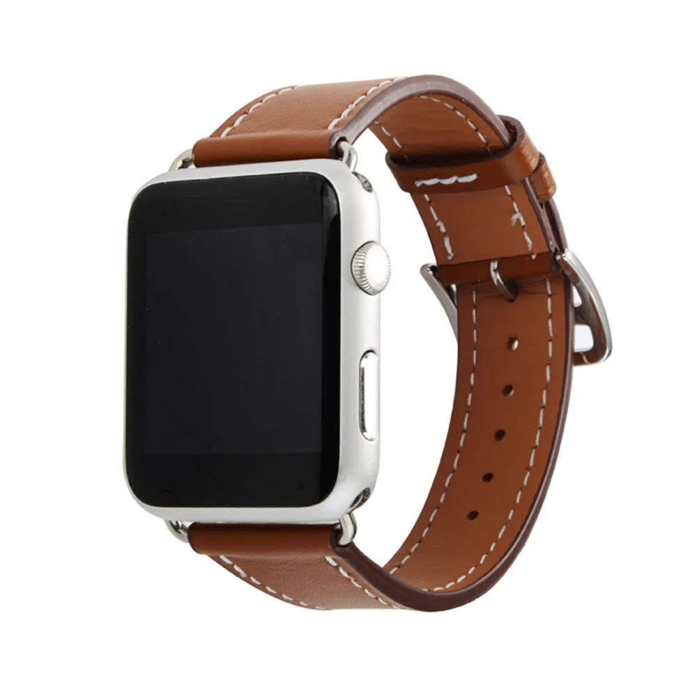 Кожаный ремешок для Apple Watch 42 мм/38 мм iwatch series 3 2 1 Single Tour sport наручный браслет