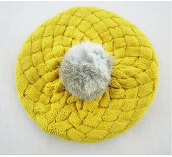 Детские шляпы аксессуары для фотосессий шапочка с искусственным кроличьим мехом