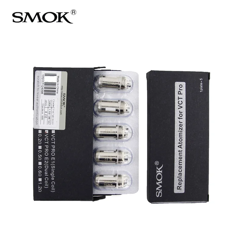 5 шт. 100% оригинал SMOK ДКТ Pro катушки 0.2ohm 0.6ohm замена голову для курения pro танк |