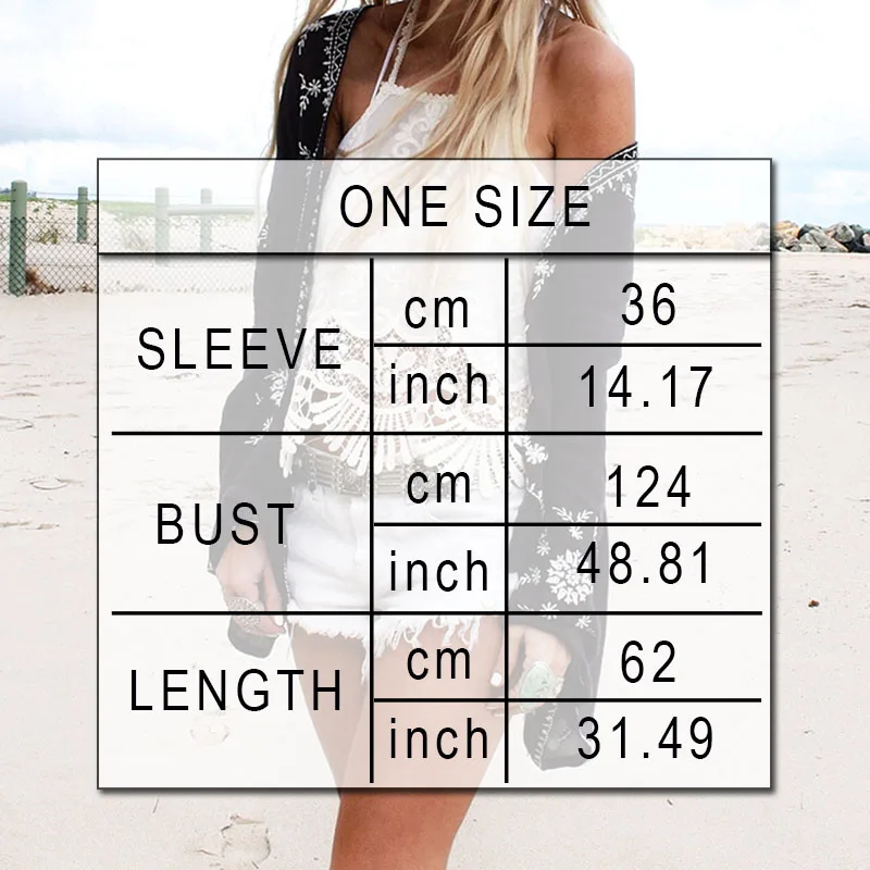 

Women Vintage Floral Embroidery Jacket Cover Up Coat Loose Kimono Cardigan Boho Tops Summer Beach Jacket