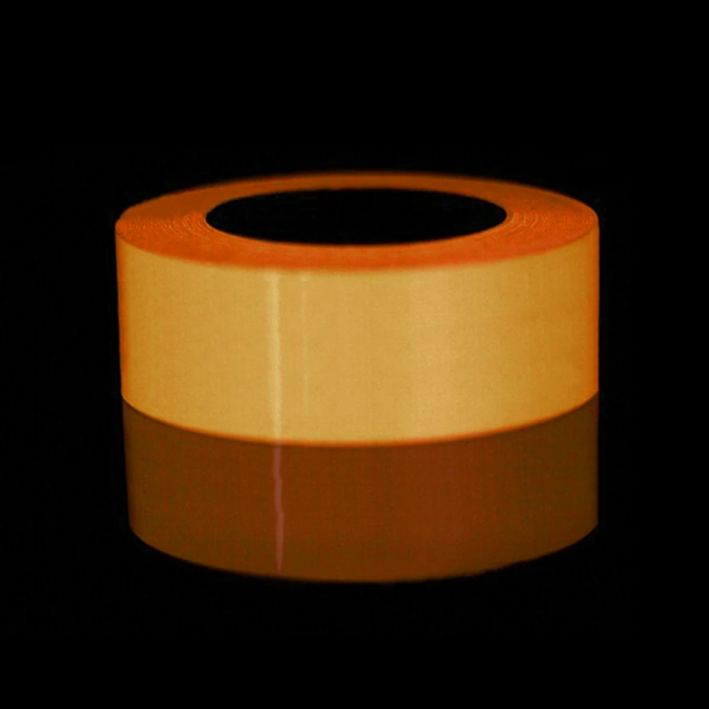3cm orange Лидер продаж, светоотражающая светящаяся лента, самоклеющаяся наклейка, съемная светящаяся лента, флуоресцентная светящаяся темная яркая Предупреждение ющая лента - Цвет: 3cm orange