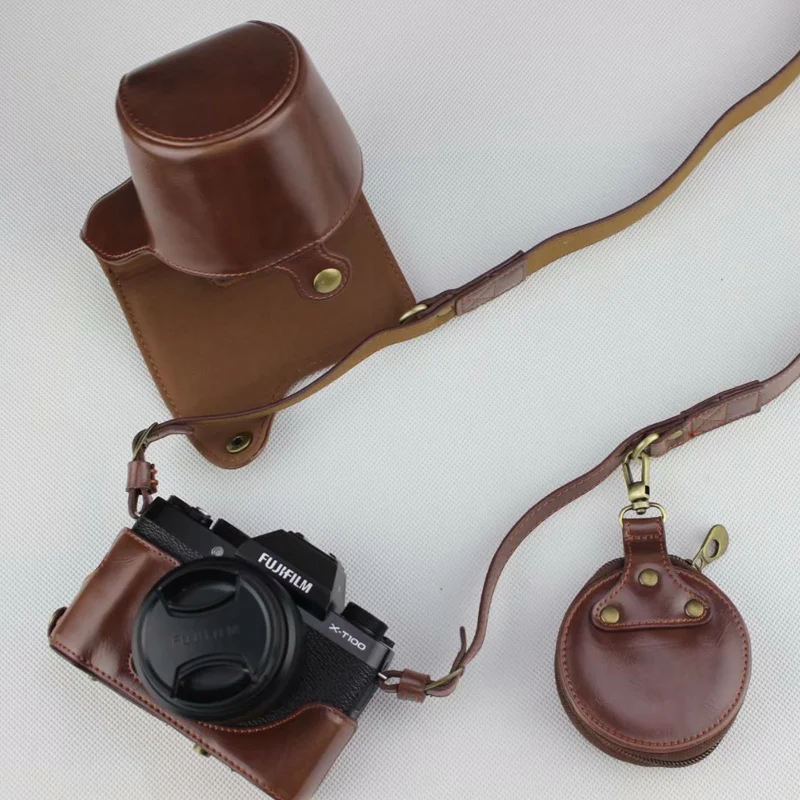 Новинка Роскошный чехол для фотоаппарата Fujifilm модель Fuji XT100 из искусственной