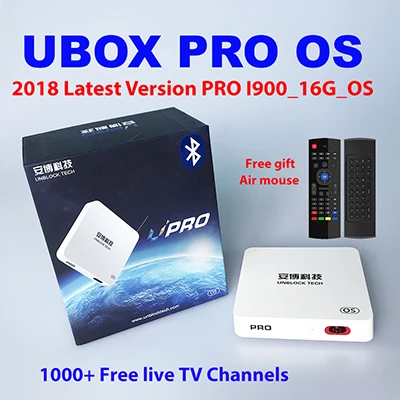 UBOX PRO MX3 UBOX PRO OS ubox4 ubox5 Bluetooth Lates ubox 4 Gen android free ip tv 1000 ТВ Каналы 4K 1080P HD Новая Зеландия - Цвет: UBOX PRO MX3