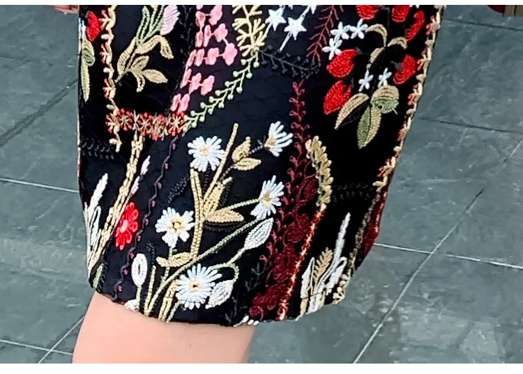 Женский костюм с юбкой карандаш SHTONGHUA черная свободная футболка коротким рукавом