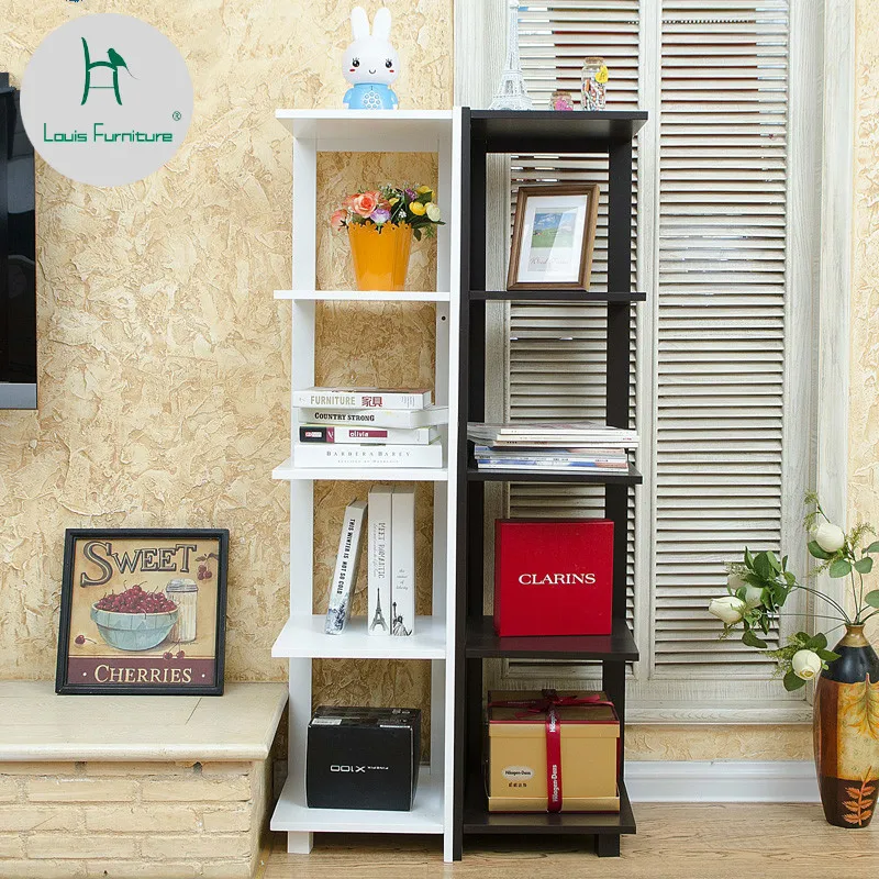 Современные Простые книжные шкафы Louis Fashion для гостиной спальни угловая