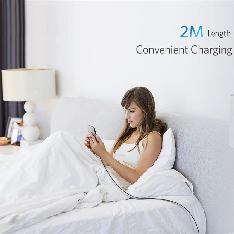 Нейлоновый Micro USB кабель для Android синхронизации данных и зарядки Prestigio MultiPad Wize 3508 4G