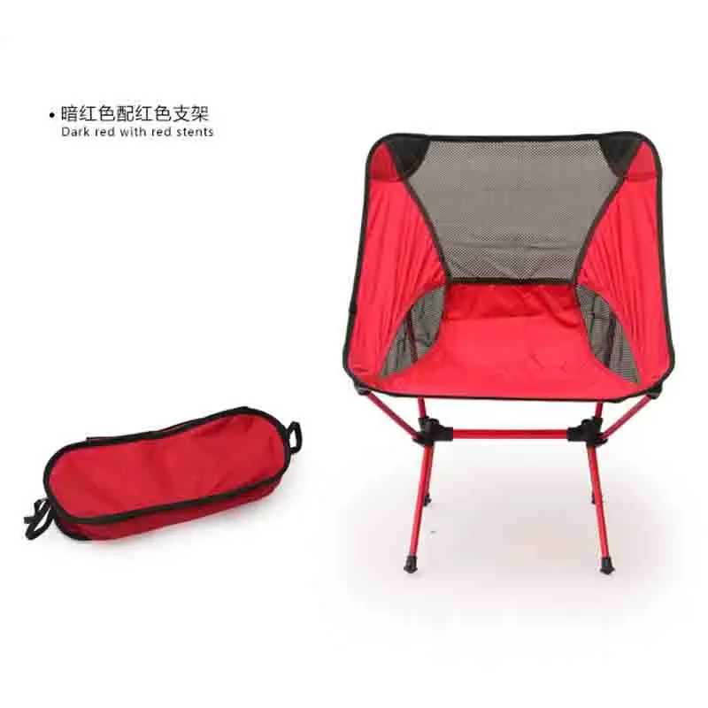 6 Colors Ultralight High Load Bearing Portable Moon Chair Outdoor Folding Beach Fishing Camping Chaise Lounge | Мебель