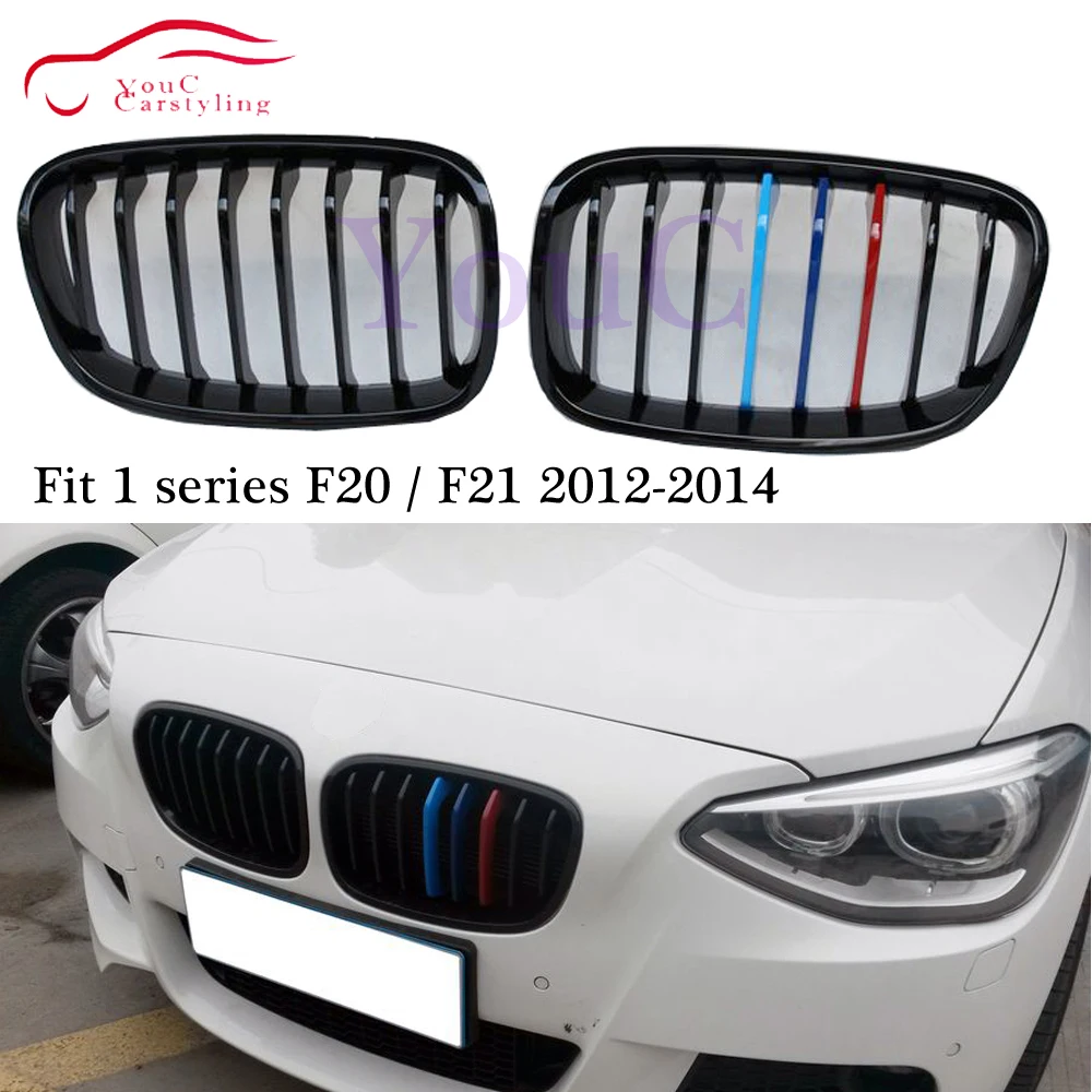 Передний бампер для BMW F20 1 Series решетка радиатора с глянцевым покрытием