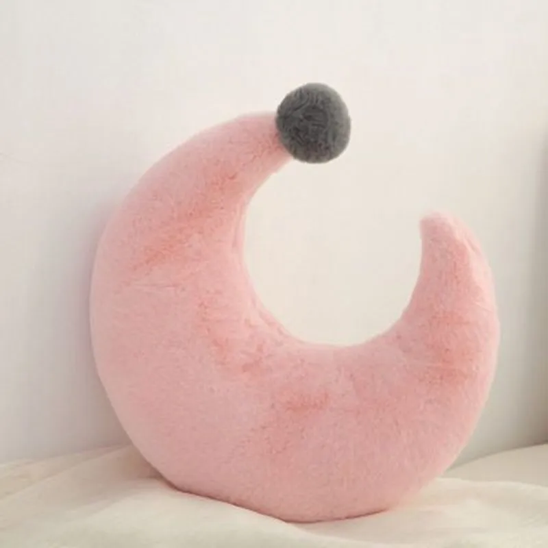 pink moon Детская подушка с изображением звезды, Луны, короны для новорожденных, декор для детской комнаты, постельное белье, украшение кроватки, Infantil, подушка-кукла, подушка в скандинавском стиле - Цвет: pink moon