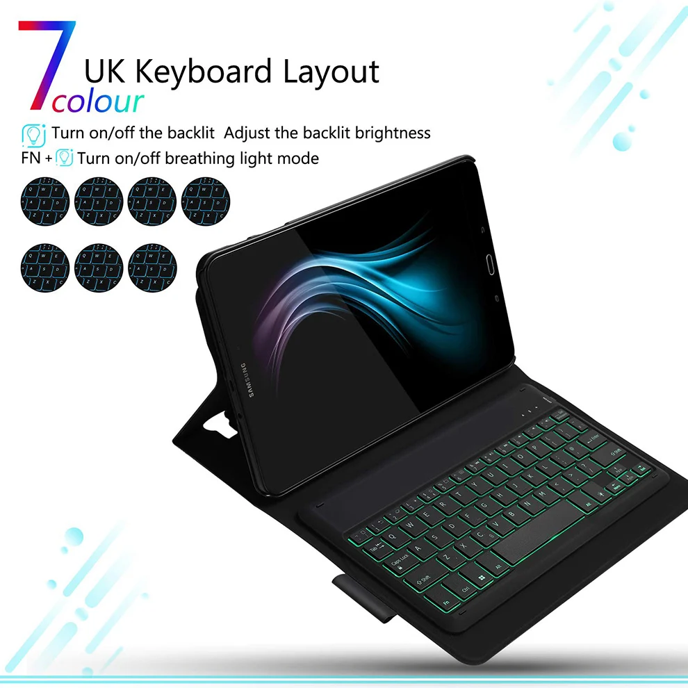 Чехол с беспроводной клавиатурой Jelly comb для Samsung Galaxy Tab A 10 1 2019 чехол планшета T5