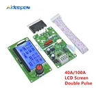 Цифровой двойной импульсный датчик точечной сварки 40A 100A с ЖК-дисплеем трансформаторный контроллер