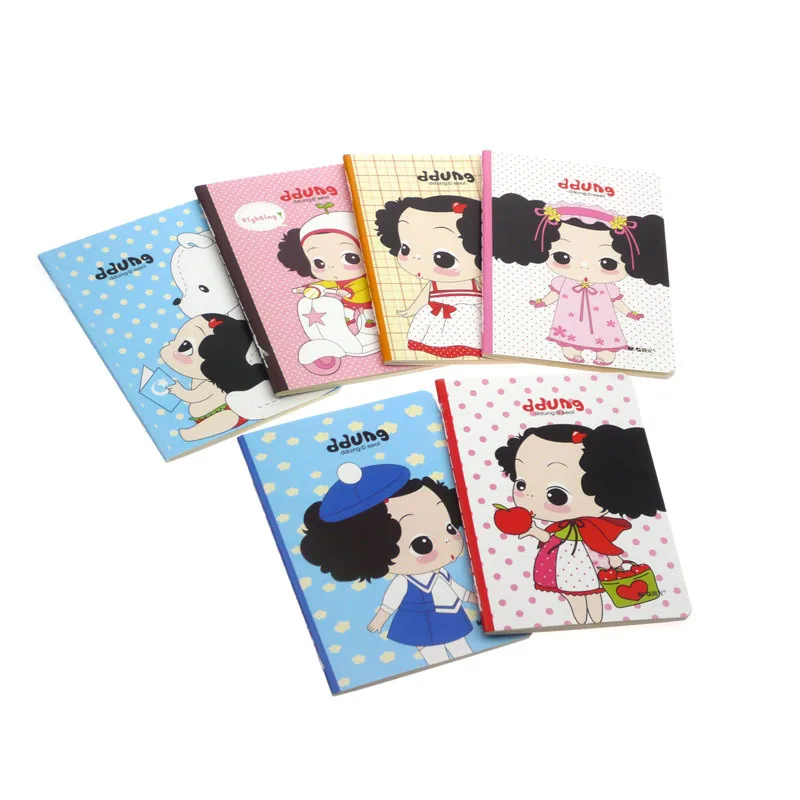 6 видов конструкций Корейский мультфильм мягкая копия блокнот/дневник/блокнот