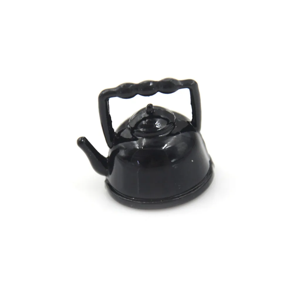 

Pretend Play Furniture Toys for Miniature Kitchen Accessory 1/12 Dollhouse Miniature Copper Tea Kettle/Tea Pot Classic Toys