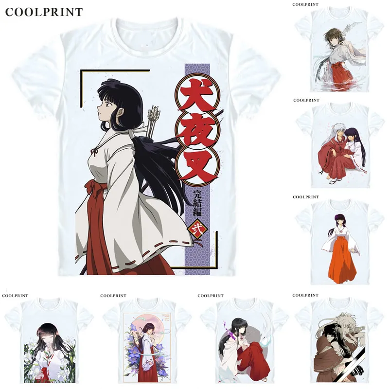 Kikyo InuYasha Косплей Футболка Inuyasha A феодальная сказка Мужская Повседневная футболка