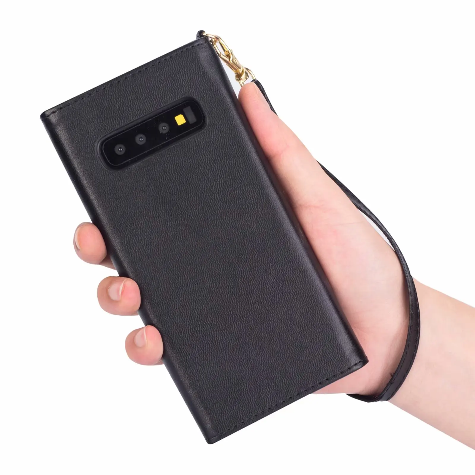 Magetic кожаный чехол бумажник для карт samsung Galaxy S10 Lite S9 S8 Plus S7 Edge Note 9 8 конверт