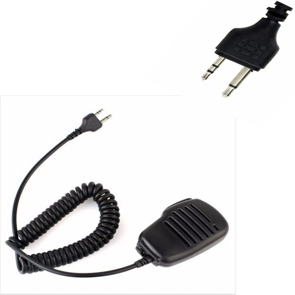for Midland External Speaker Microphone Shoulder Microphone 2-Pin with Straight Angle Plug LXT216,LXT303,LXT410,GXT450,GXT650