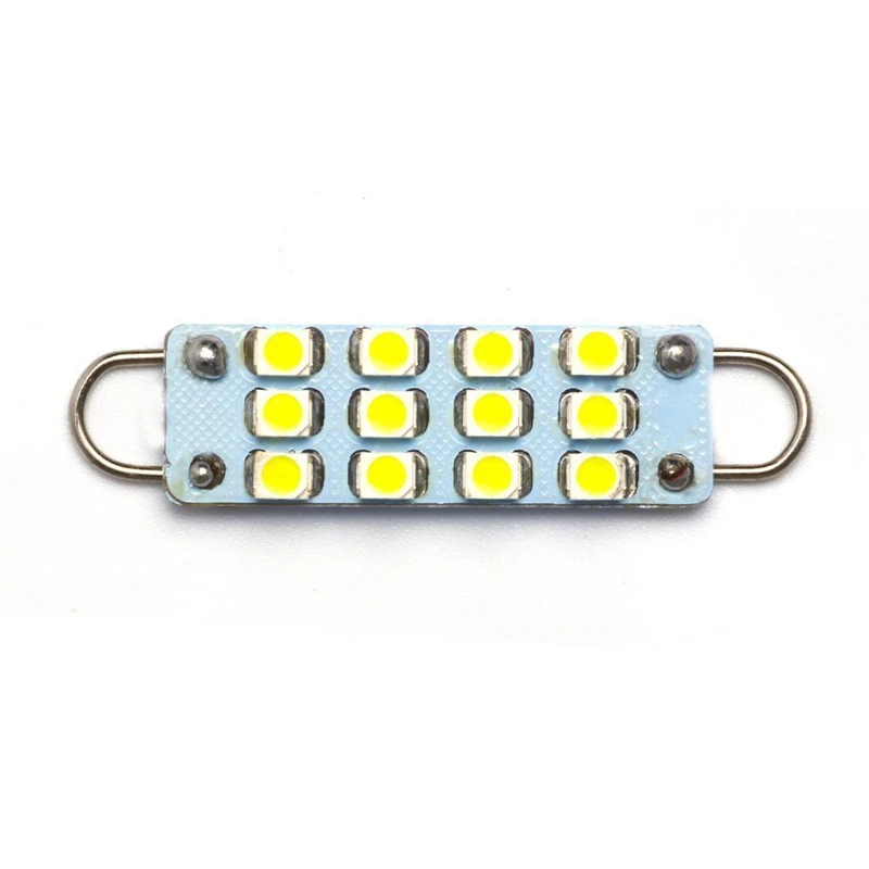 KEYECU 10 шт. белые 44 мм (1 73 дюйма) 12-SMD 1210 3528 чип жесткая петля фестон светодиодный ные