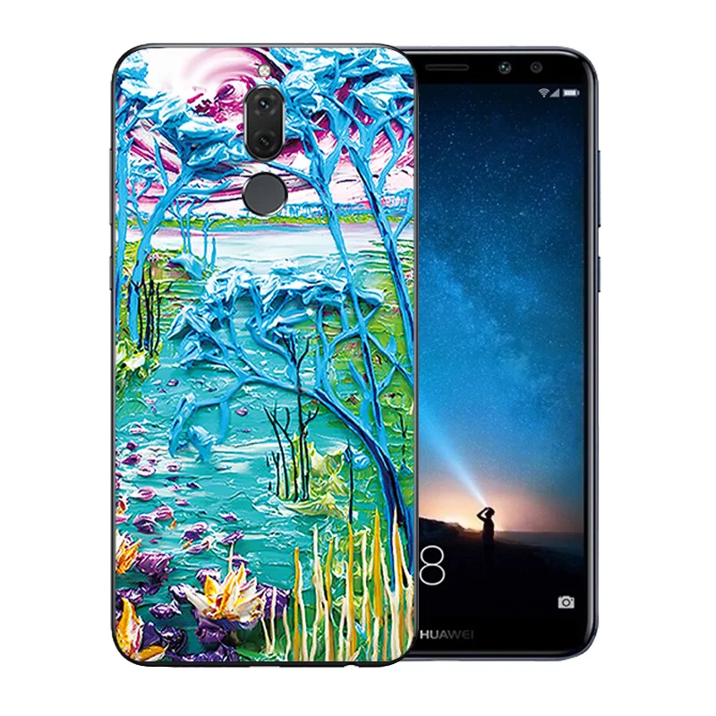 5 9 дюйма для Huawei Nova 2i чехол телефона мягкий силикон Mate 10 Lite Ван Гог узорный тонкий