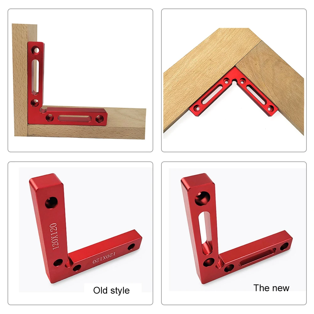 

90 degree Right Angle Clamp Positioning Squares 4.7" x 4.7"Woodworking Carpenter Tool Lightweight Durable Aluminium Alloy