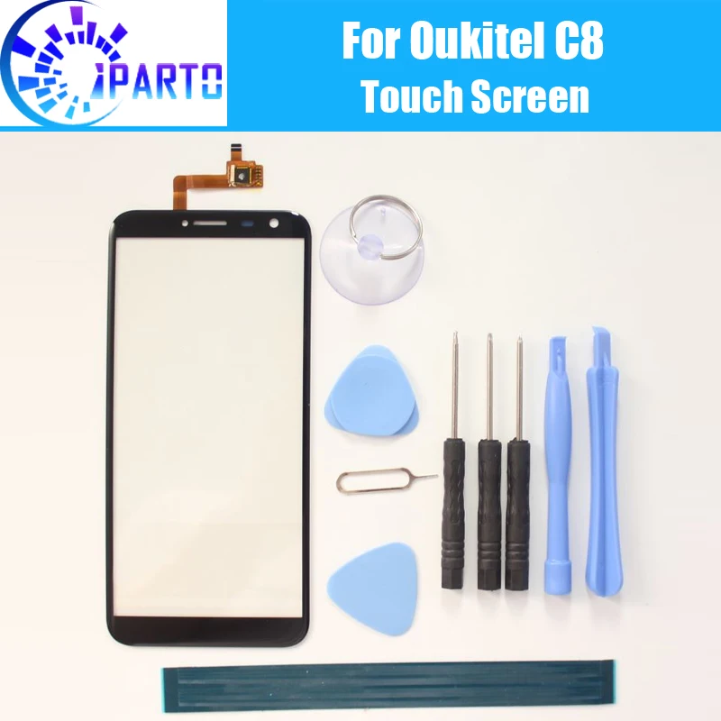 Стекло для сенсорного экрана Oukitel C8 100% гарантия оригинальный дигитайзер