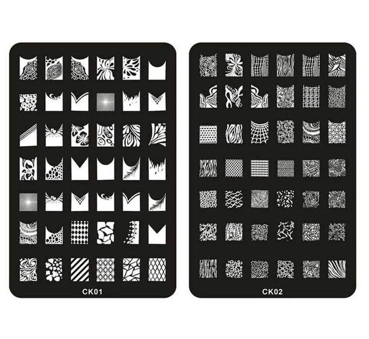 

Wholesale Nail Art Plate Image Plate Stainless Steel Nail Template Image decoration Stencils stamping 1000pcs/lot free shipping
