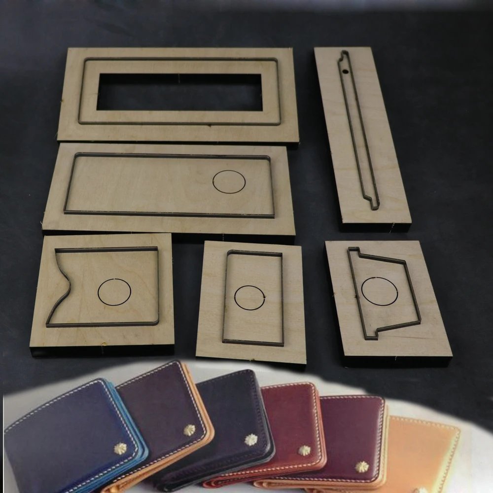 

DIY leather wallet Die cut knife mould hand punch tool set