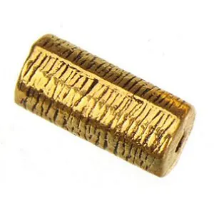 vintage gold Золотые бусины diy подвески, браслеты, ожерелья винтажные серебряные деревянные дизайнерские полые цилиндрические бусины Металлические Ювелирные изделия 6*13 мм 30 шт - Цвет: vintage gold