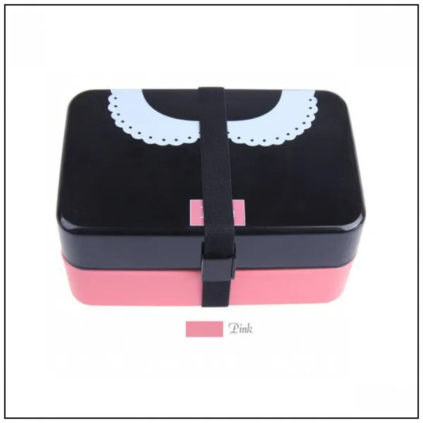 New lovely hand portable vacuum insulated double lunch pail box bento /Please Microwave Lunch cute pink | Дом и сад