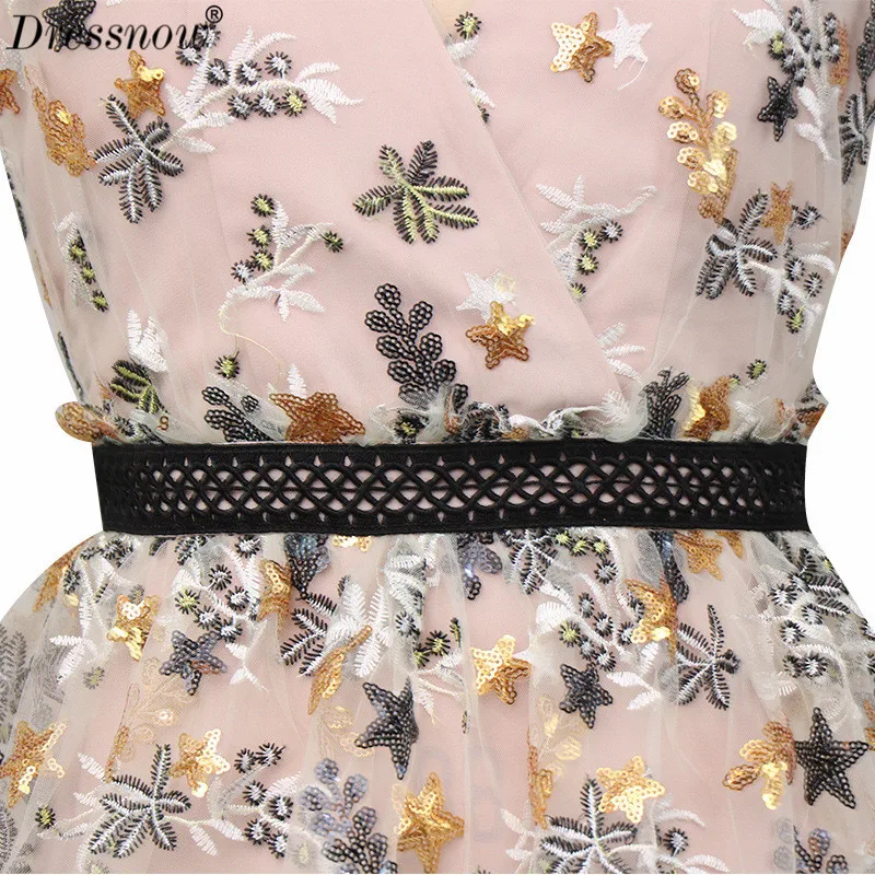 Dressnow высококачественное женское сексуальное платье с v образным вырезом на