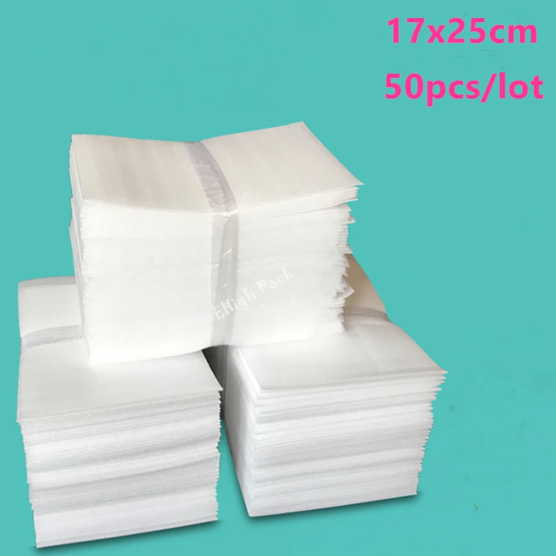 17*25 см (6 69*9 84 дюйма) 0 5 мм 50 шт. защитный пеноизоляционный пенопласт амортизирующие