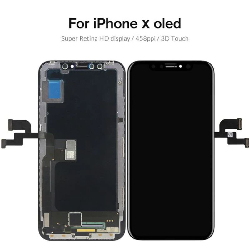 Черный AMOLED OEM панель для iPhone X XS ЖК-дисплей экран без битых пикселей Max ЖК сенсорный