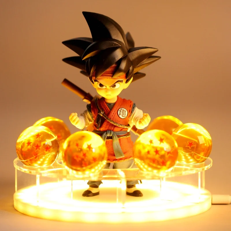 Сон Гоку настольная лампа дух бомба Dragon Ball Z светодио дный светодиодные ночники комнаты настольные лампы украшения дома Diy хрустальный шар вентиляторы коллекция
