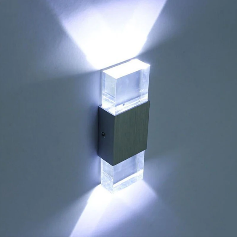 6W LED акриловое бра современный настенный светильник с алюминиевой внутренней