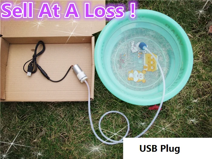 1 компл./лот K420B 3 6V 370 DIY аквариумный воздушный насос модель с USB электропроводкой